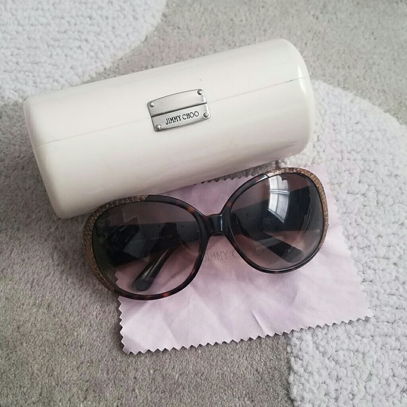 Jimmy Choo Accessories - Jimmy Choo Dark Havana MOJO/S Sunglasses 130mm